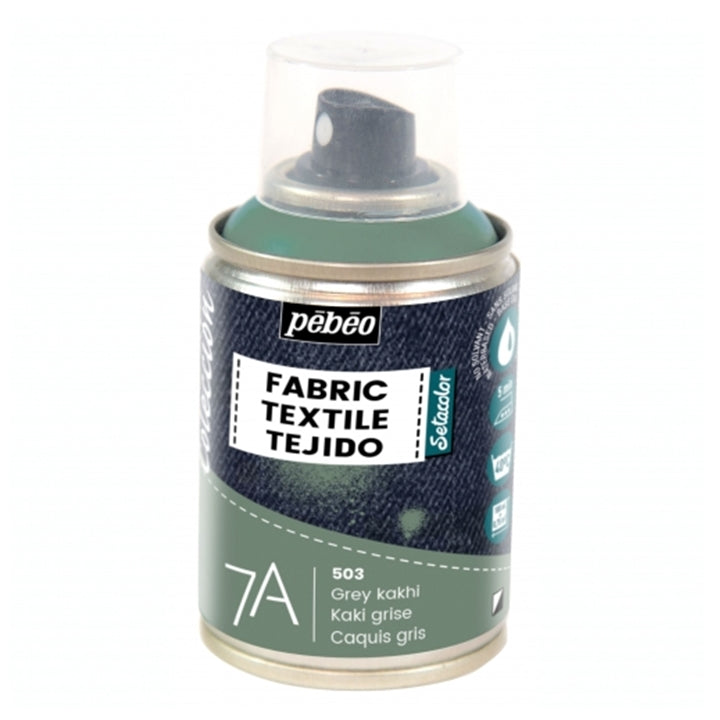 Boja za tekstil u spreju Pebeo 7A 100 ml – 503 siva khaki