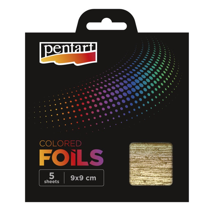 Farebná fólia Pentart 5 listov - 9 x 9 cm | rôzne odtiene — obrázok 7