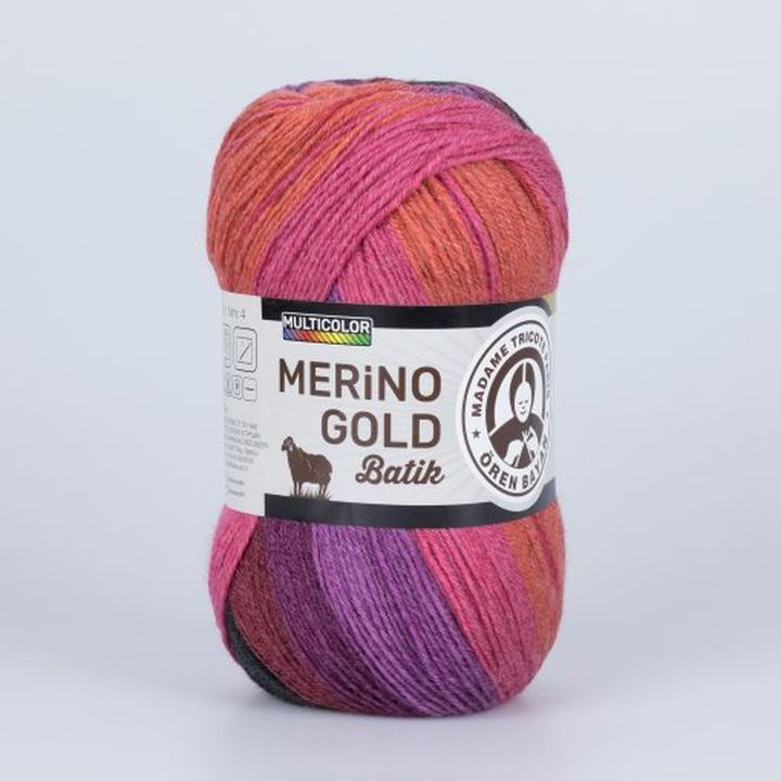 fire pentru tricotat madame tricote paris merino gold batik 100 g ro hbmmerino gold batik