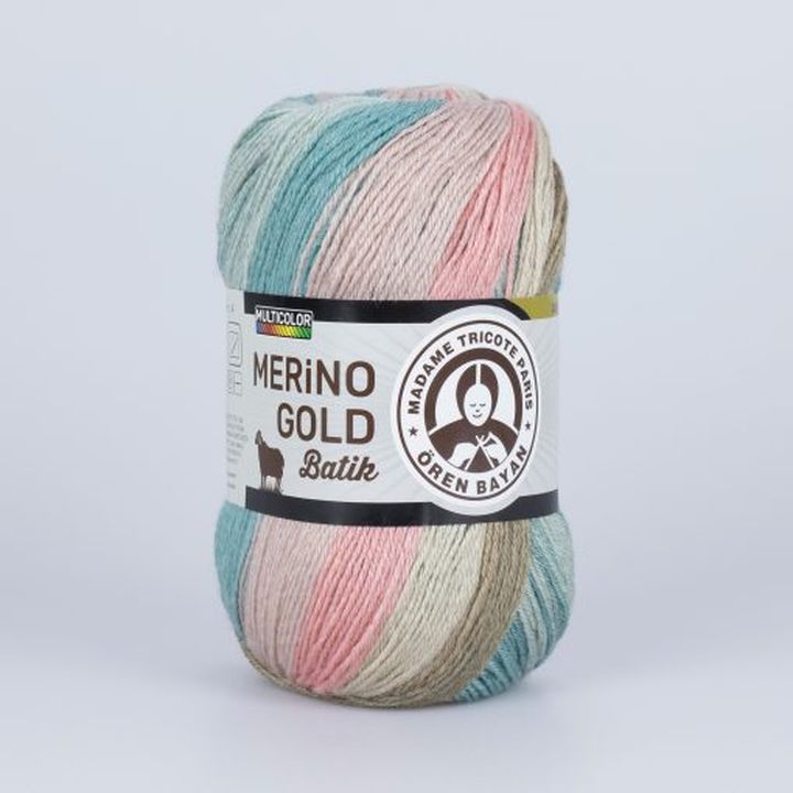 fire pentru tricotat madame tricote paris merino gold batik 100 g ro hbmmerino gold batik