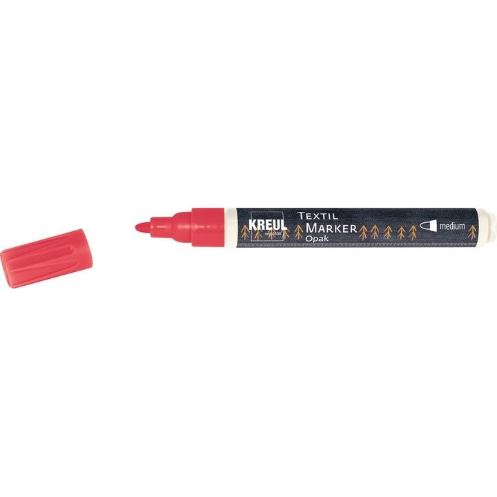 Flomasteri za tekstil KREUL Opak medium – crvena