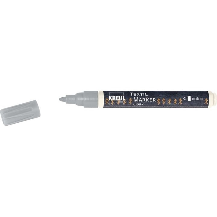 Flomasteri za tekstil KREUL Opak medium – srebrna