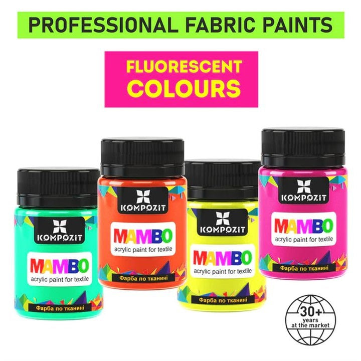 Fluorescentna boja za tekstil i kožu MAMBO 50 ml | razne nijanse — slika 2
