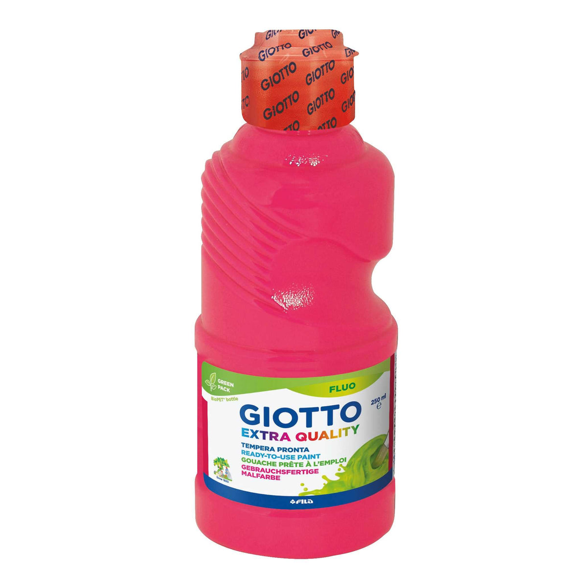 Fluorescentna tempera boja GIOTTO Extra Quality Fluo 250 ml – ružičasta