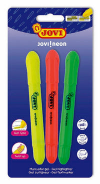 Gel tekstmarkeri JOVI - 3 kom, 3 boje
