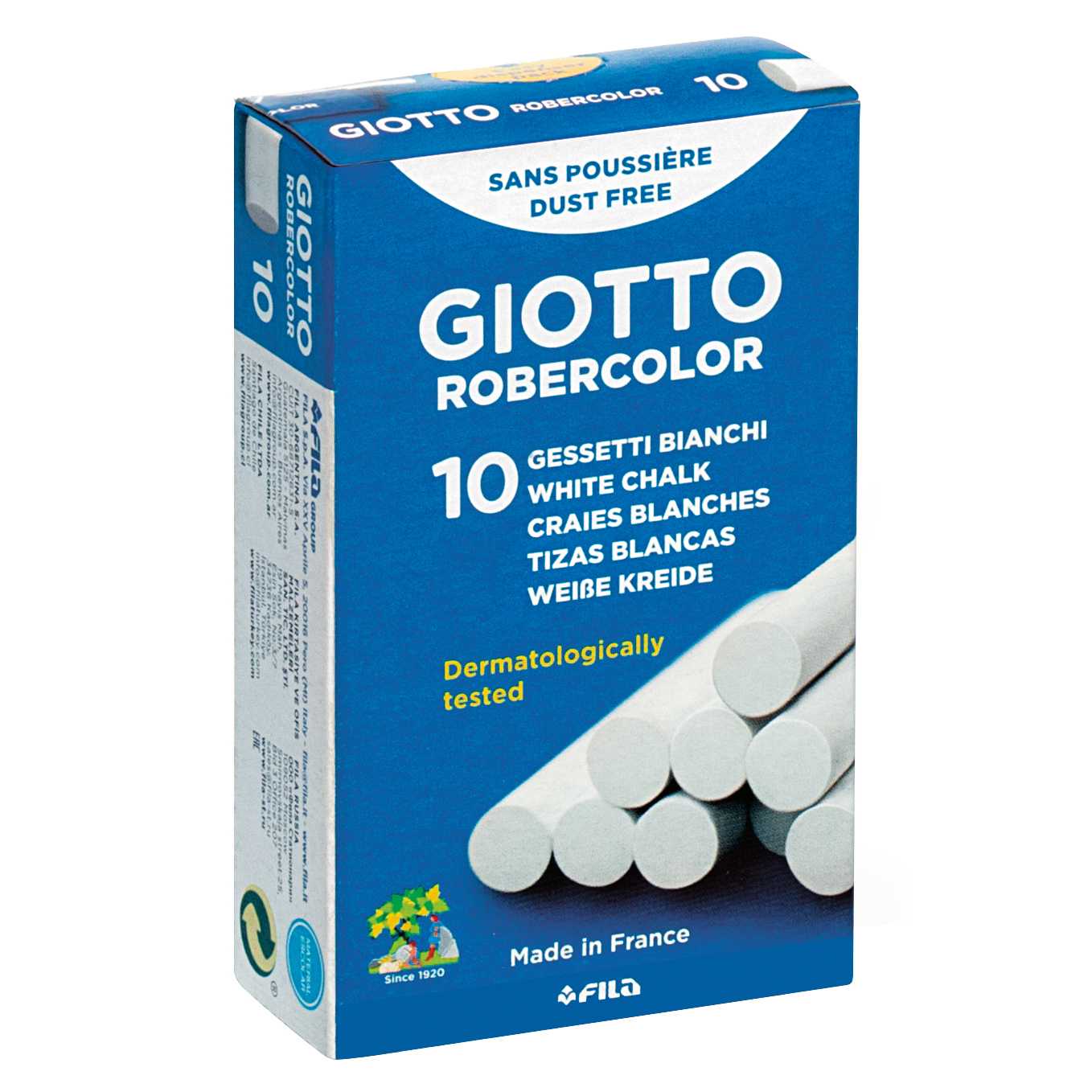 Bijele krede bez prašine GIOTTO Robercolor 10 kom
