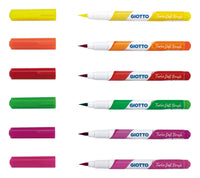 Flomasteri s kistom GIOTTO Turbo Soft Brush Fluo 6 kom