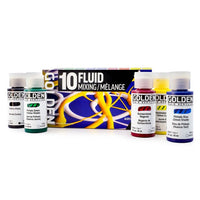 GOLDEN Fluid set akrilnih boja Mixing 10 × 30 ml