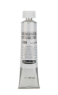 Gvaš boja Schmincke Designers Gouache 120 ml – 199 Neprozirna bijela