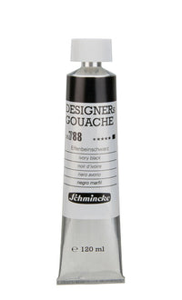Gvaš boja Schmincke Designers Gouache 120 ml – 788 Slonova kost crna