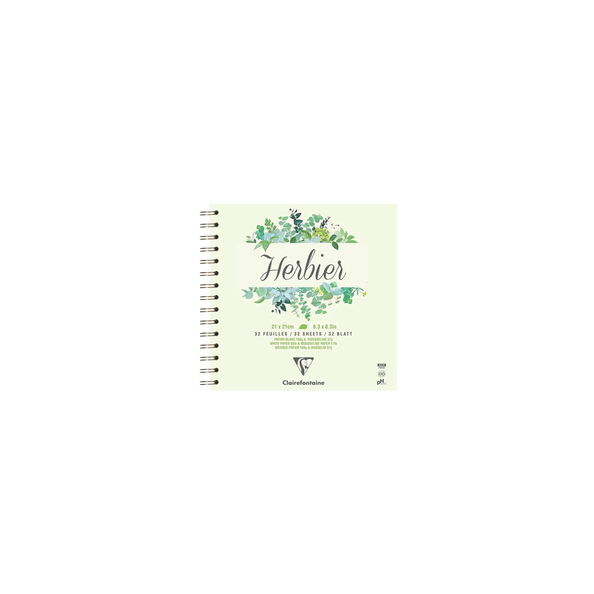 Herbarij Clairefontaine 180 g/m² 21 x 21 cm - 32 listova
