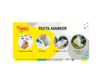 Flomasteri za tekstil JOVI Jovidecor Textil s kist vrhom – 48 kom / 12 boja
