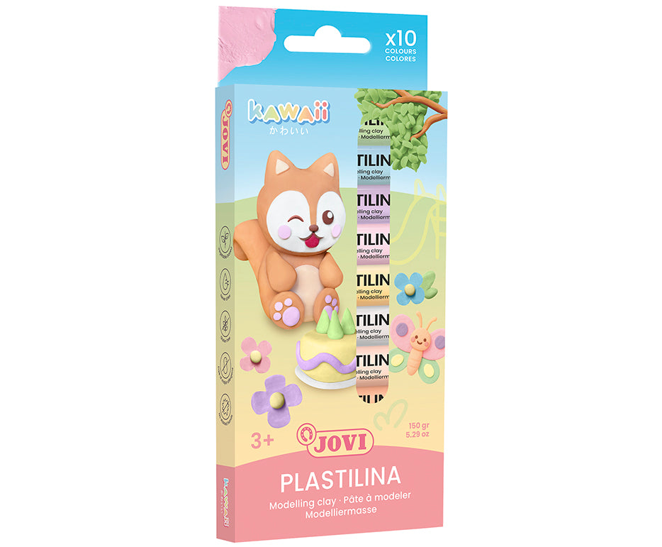 Prirodni plastelin Jovi Kawaii 10 x 15 g