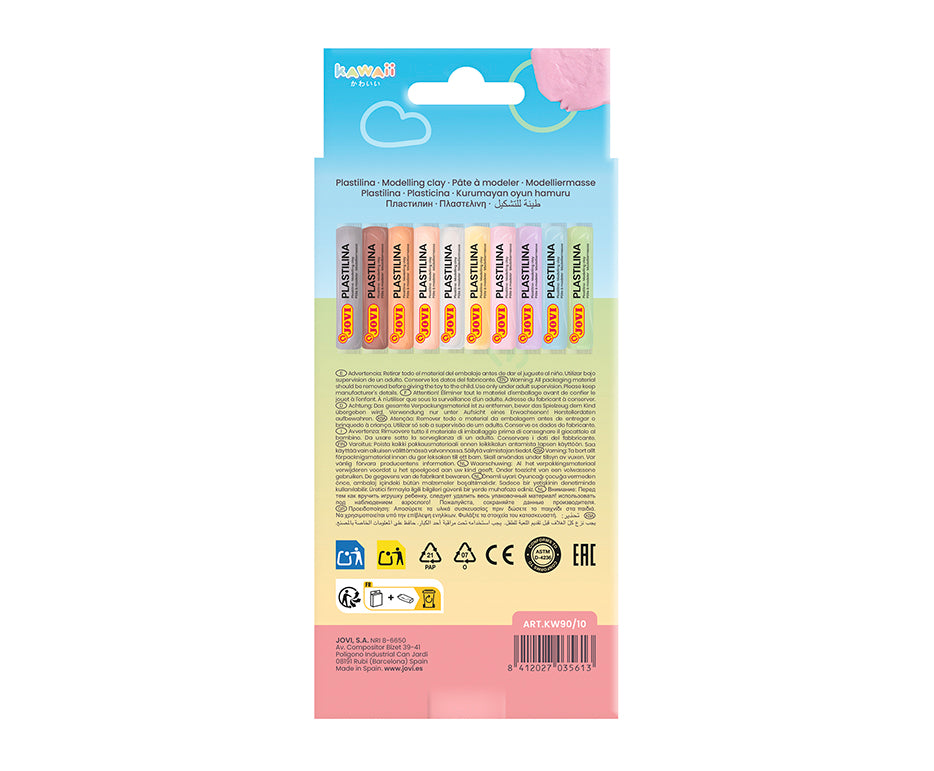 Prirodni plastelin Jovi Kawaii 10 x 15 g