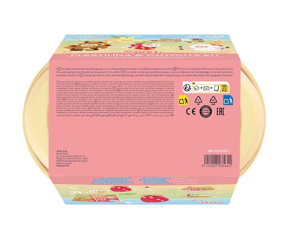 JOVI Play&Fun Kawaii prirodni plastelin u koferu – set s priborom