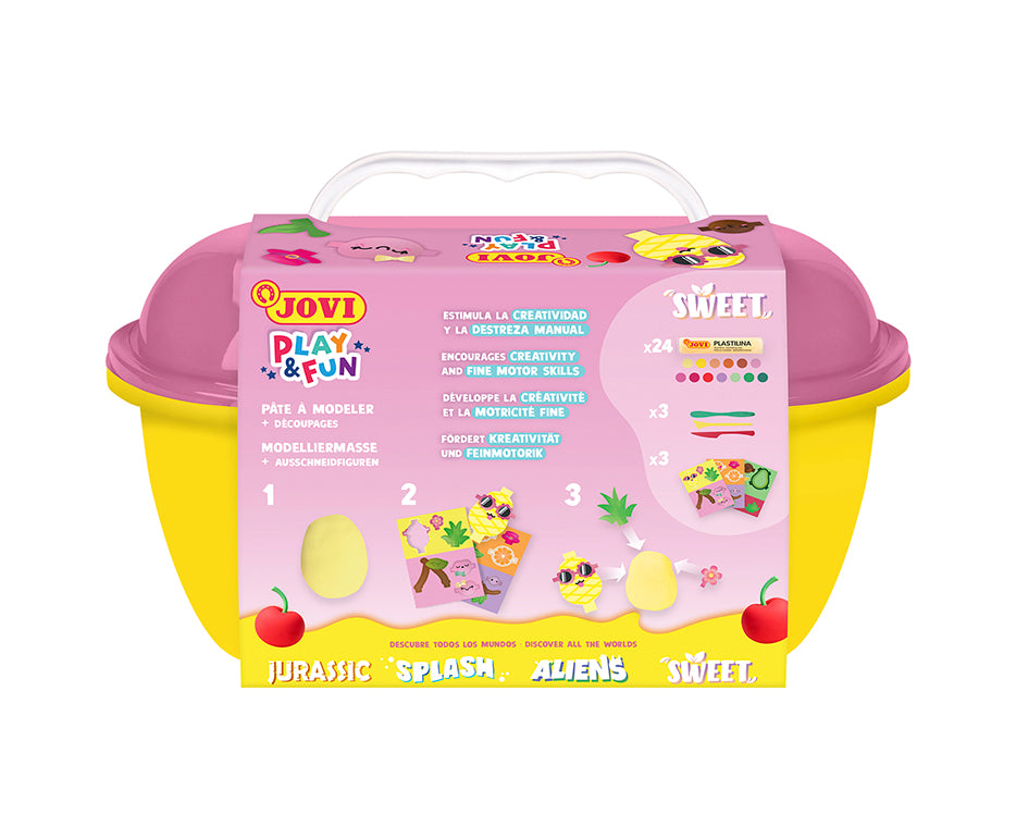 JOVI Play&Fun prirodni plastelin u koferčiću Sweet – 50 kom