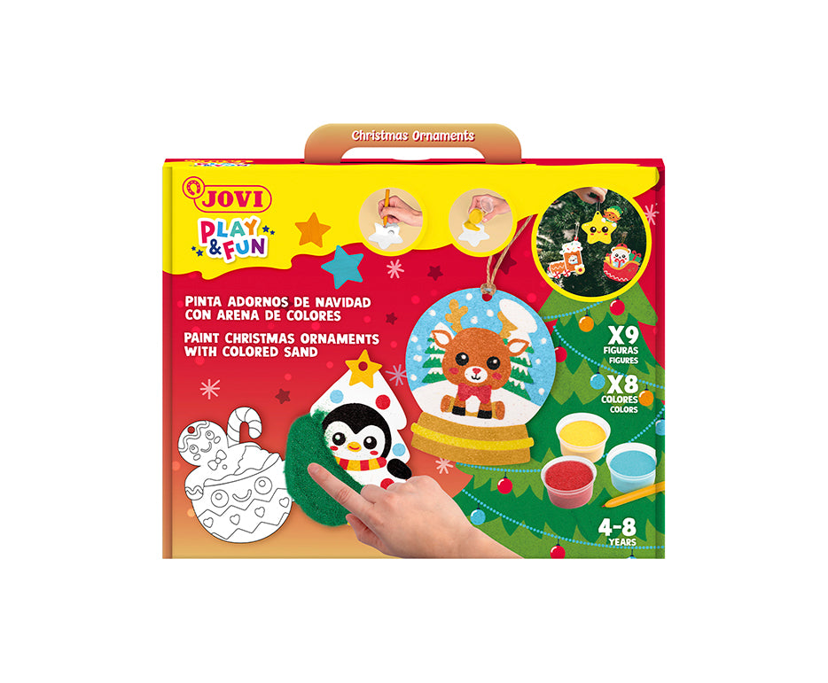 JOVI Play&Fun set za slikanje pijeskom Christmas Ornaments - 12 kom