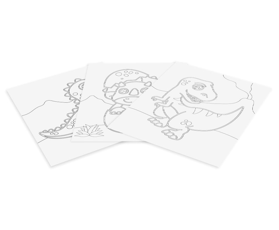 JOVI Play&Fun set za slikanje pijeskom 12 kom Dinosaurs