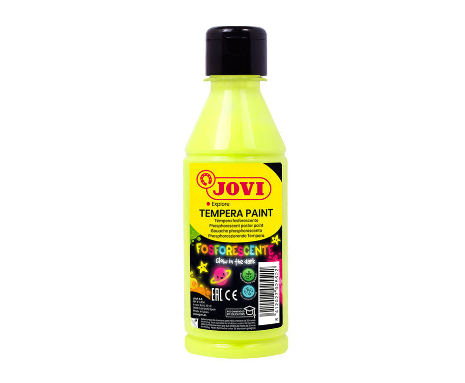 JOVI Premium neonska tempera boja 250 ml – žuta