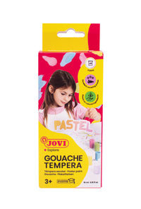 Pastelne tempere JOVI Premium 6 x 15 ml s kistom