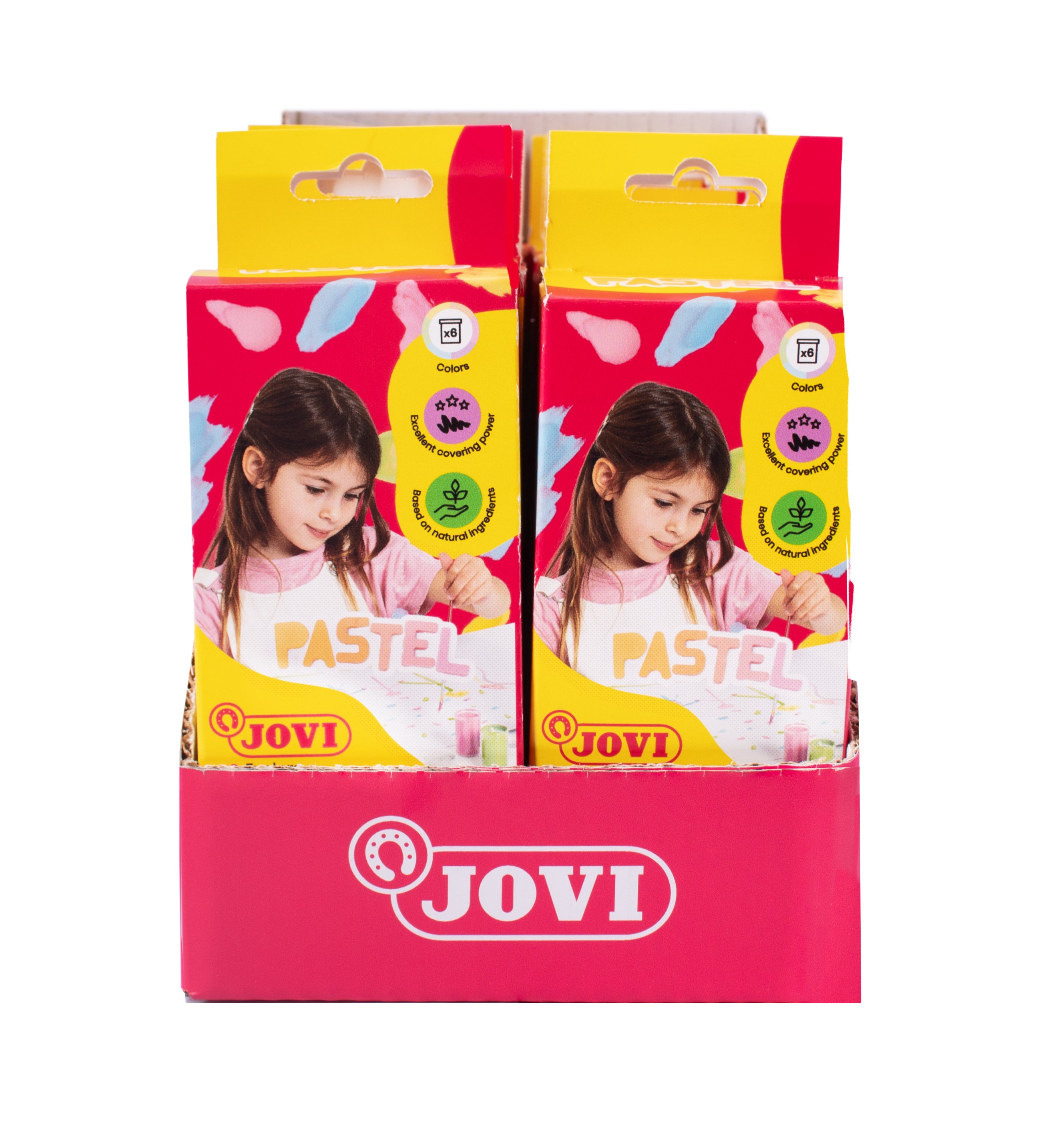 Pastelne tempere JOVI Premium 6 x 15 ml s kistom