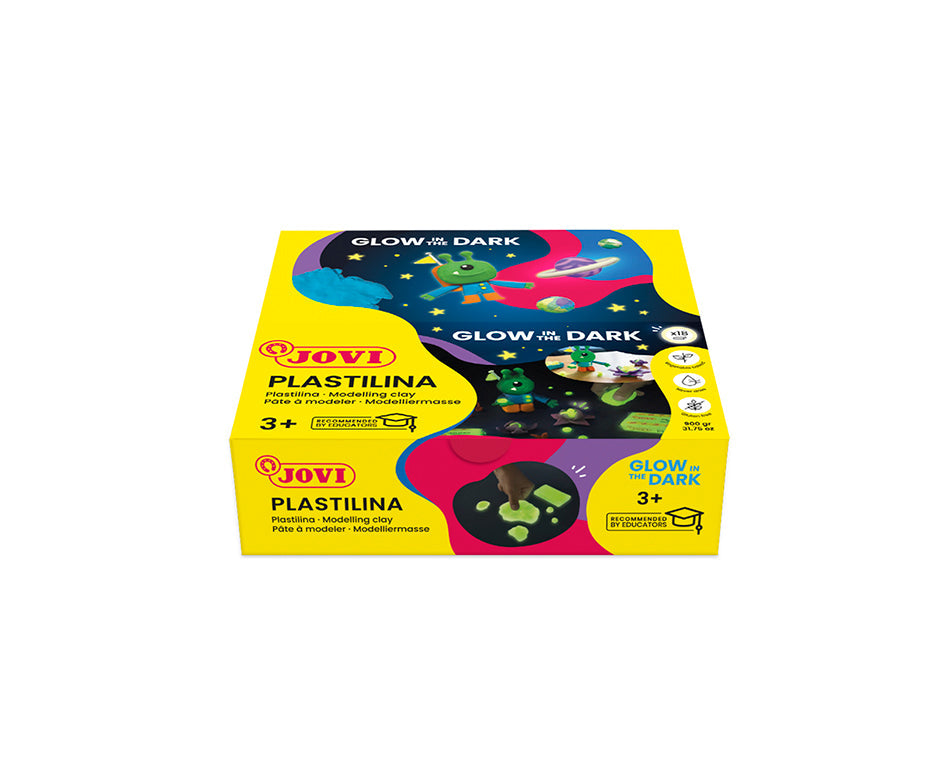 JOVI prirodna plastelin svietiaca u mraku 18 x 50 g