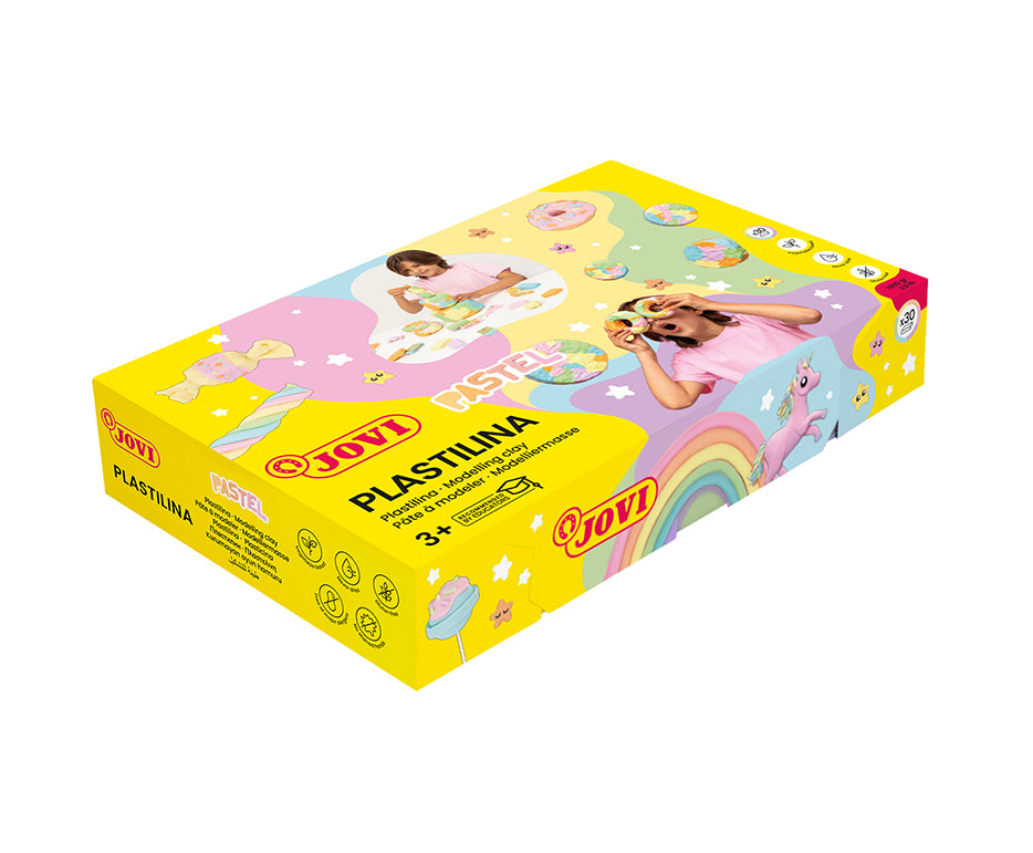 JOVI prirodni plastelin pastelne boje 30 x 50 g