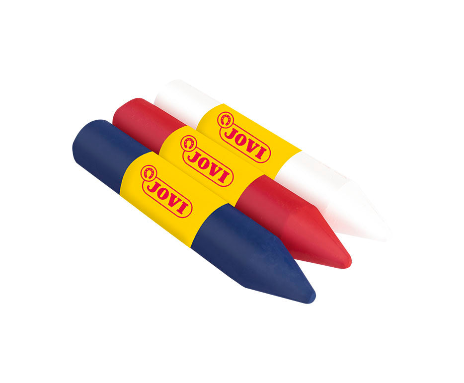 JOVI set boja za lice u stiku 3 x 5,6 g - bijela, crvena i plava