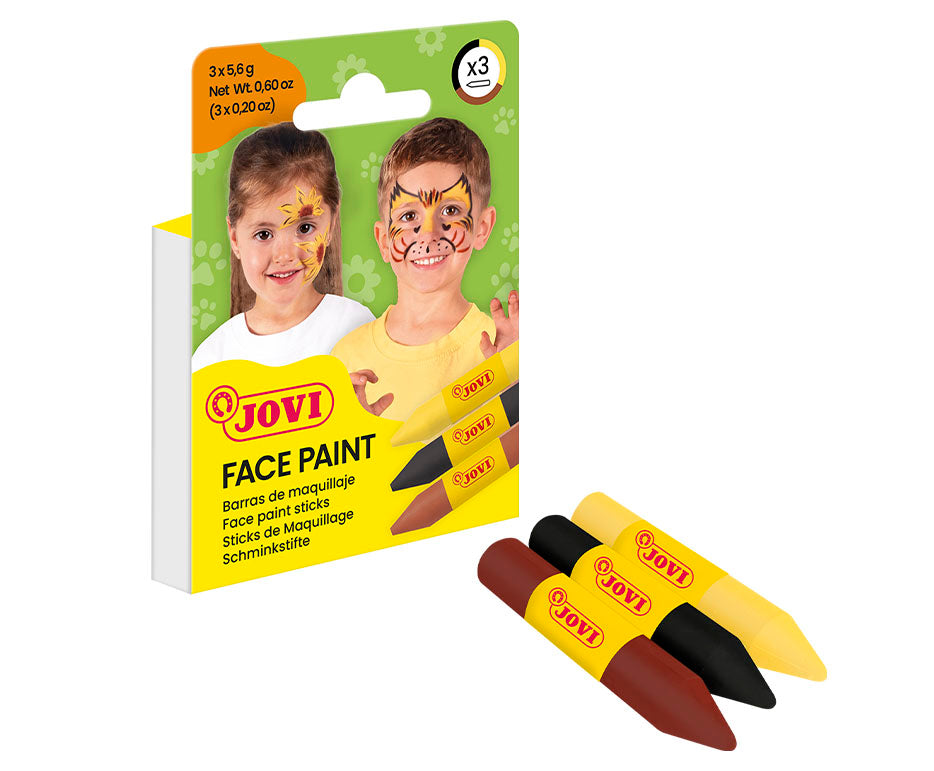 JOVI set boja za lice u stiku 3 x 5,6 g - žuta, smeđa, crna