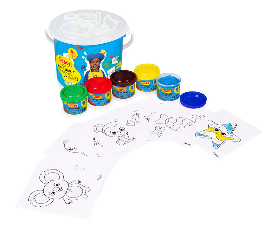 JOVI set boja za prste u kantici 5 x 35 ml sa šablonama