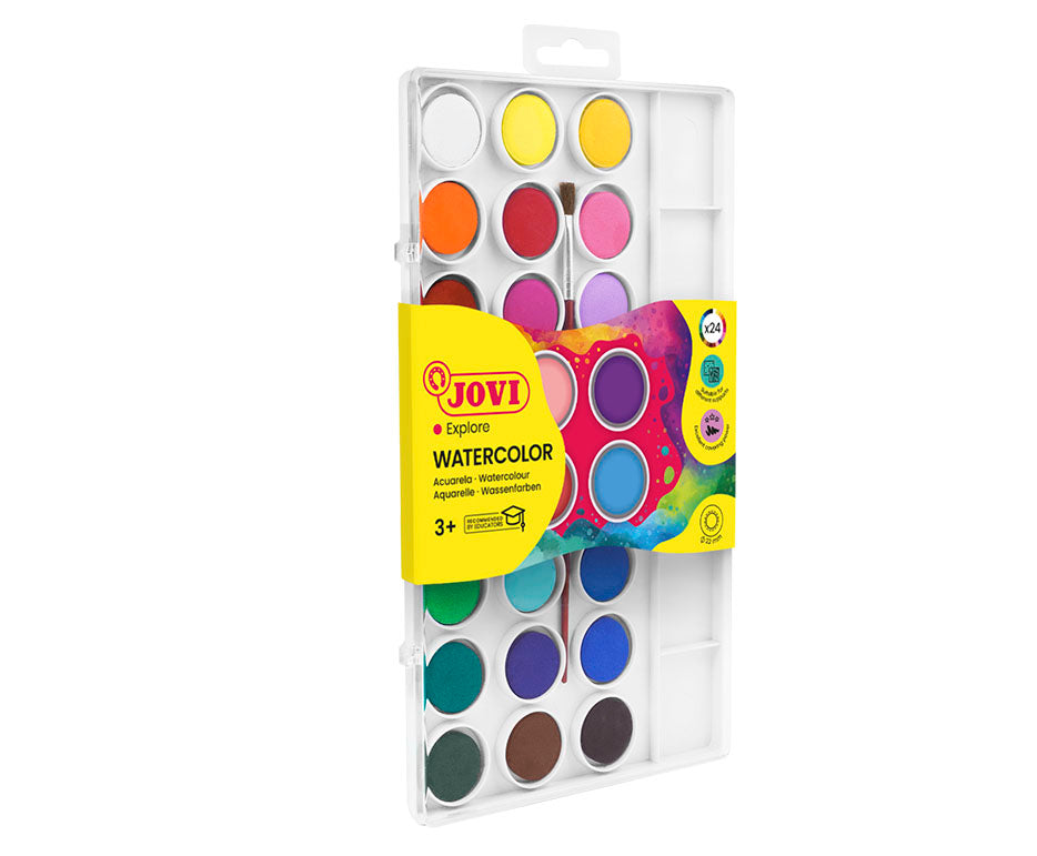 JOVI vodene boje 24 kom s kistom (promjer 22 mm)