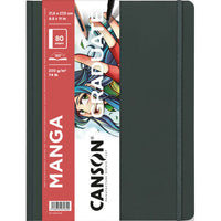 Knjiga za skiciranje Canson Graduate Art Book Manga 200 g/m², 80 listova, 21,6 x 27,9 cm, tvrdi uvez