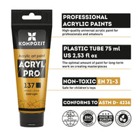 Metalik akrilna boja ACRYL PRO ART Kompozit 75 ml