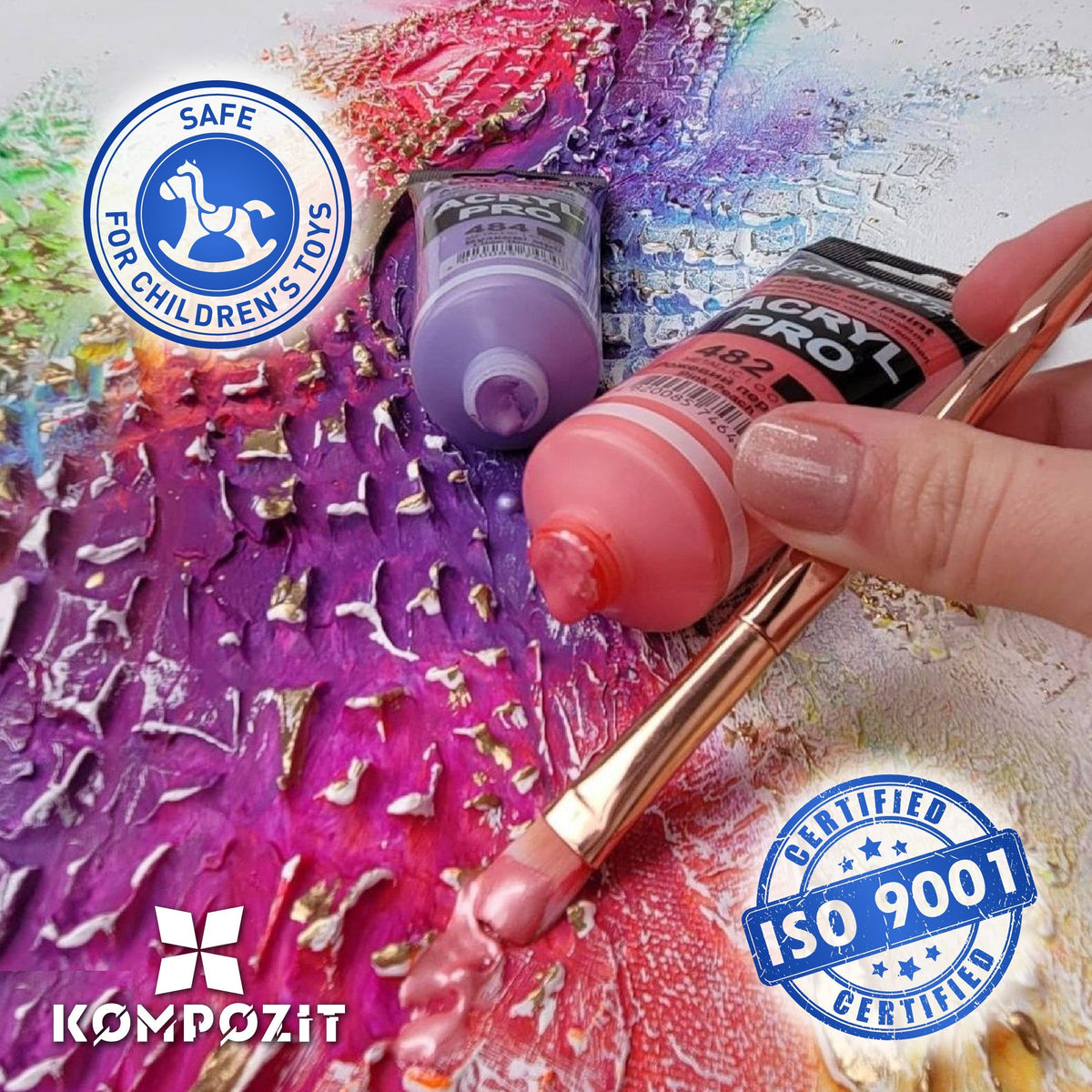 Metalik akrilna boja ACRYL PRO ART Kompozit 75 ml