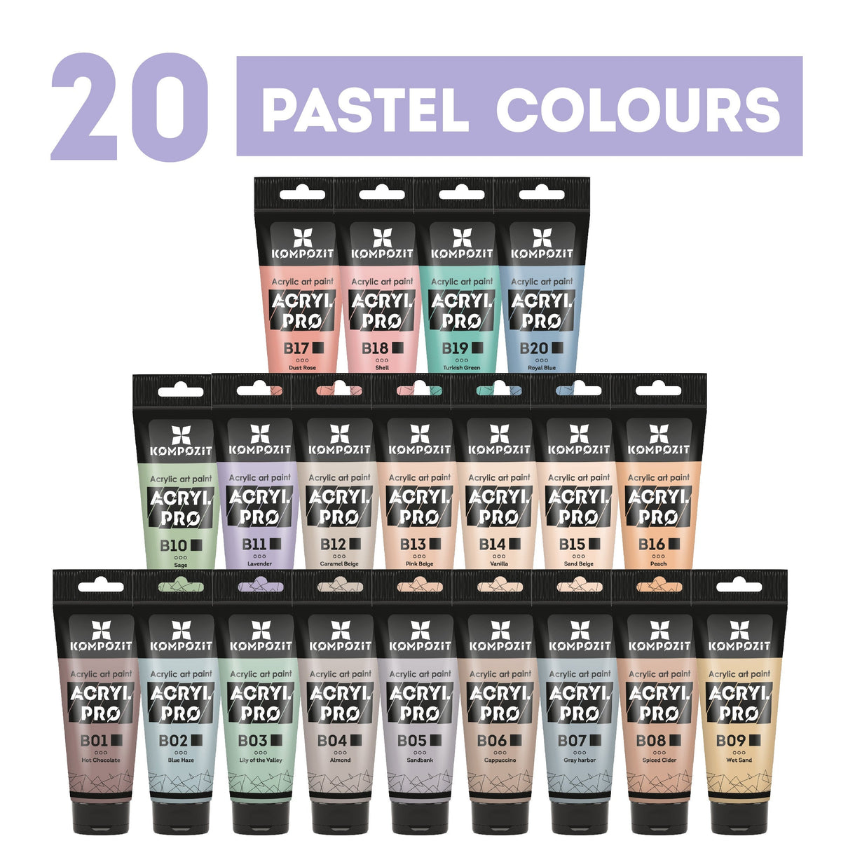 Pastelna akrilna boja ACRYL PRO ART Kompozit 75 ml
