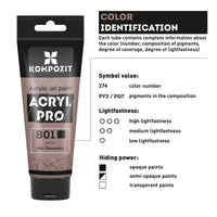 Pastelna akrilna boja ACRYL PRO ART Kompozit 75 ml