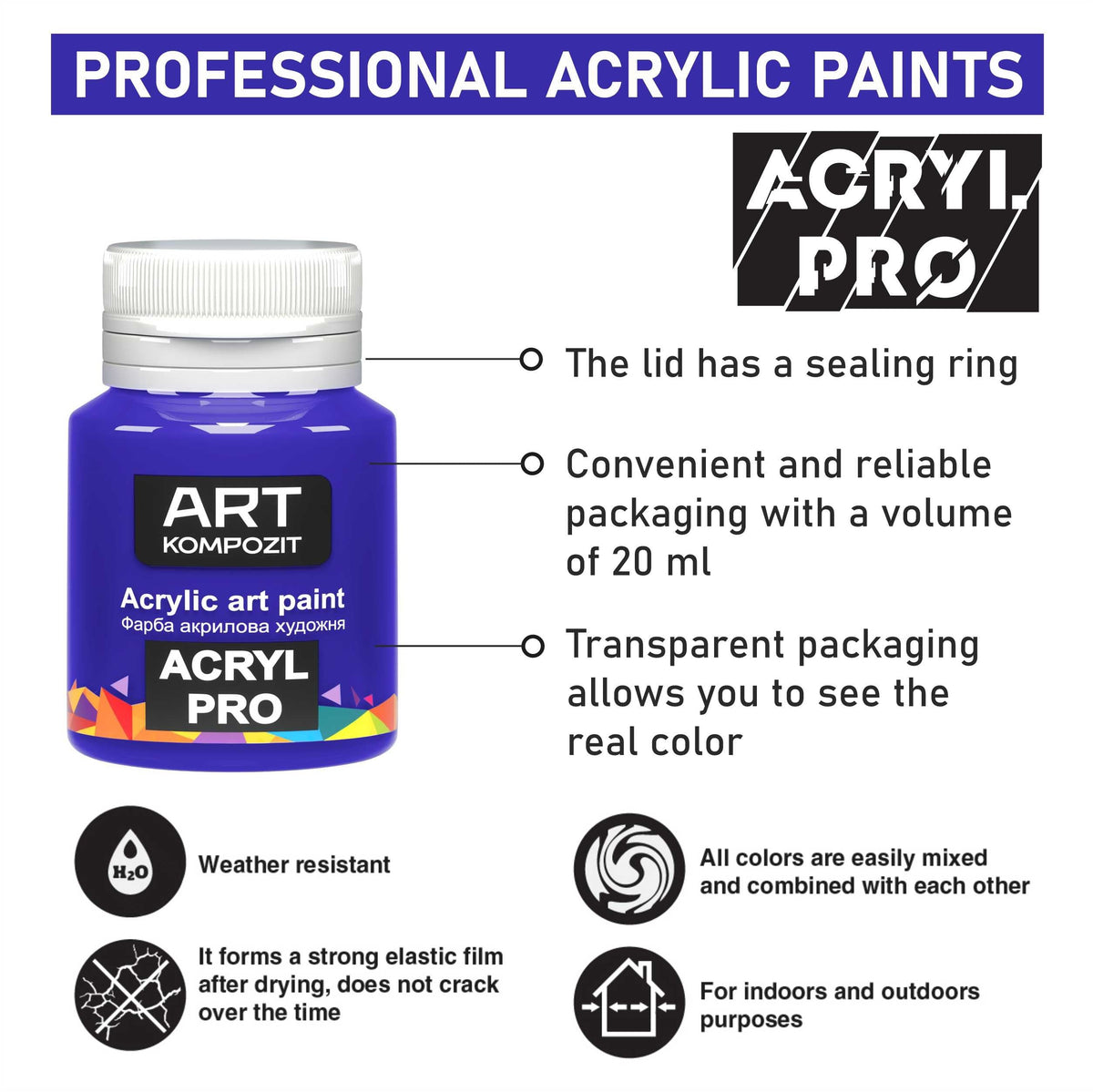 ACRYL PRO Kompozit set akrilnih boja