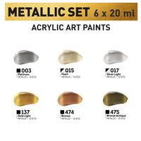 ACRYL PRO set metalnih akrilnih boja