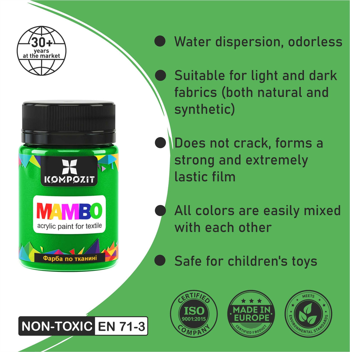 MAMBO akrilna boja za tekstil i kožu 50 ml