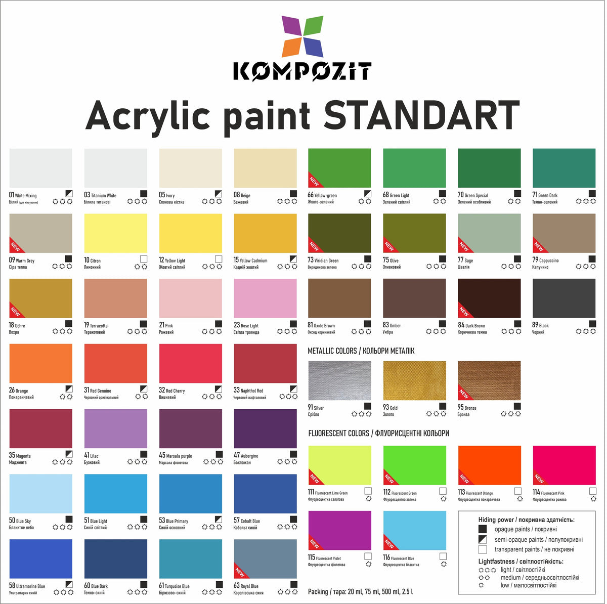 Akrilna boja STANDART Kompozit 500 ml