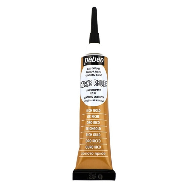Kontura Pebeo Cerne Relief 20 ml – Rich zlatna
