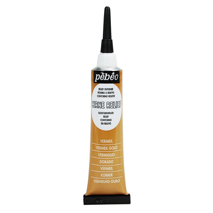 Kontura Pebeo Cerne Relief 20 ml – Vermeil zlatna