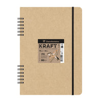 Kraft skicovací blok CLAIREFONTAINE 115 g/m² A5 – A4 - 80 listova