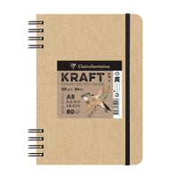 Kraft skicovací blok CLAIREFONTAINE 115 g/m² A5 – A4 - 80 listova