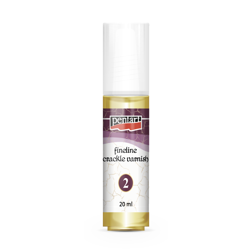 Krakelirajući lak Pentart Fineline s finim pukotinama, 2-komponentni, 2x 20 ml set