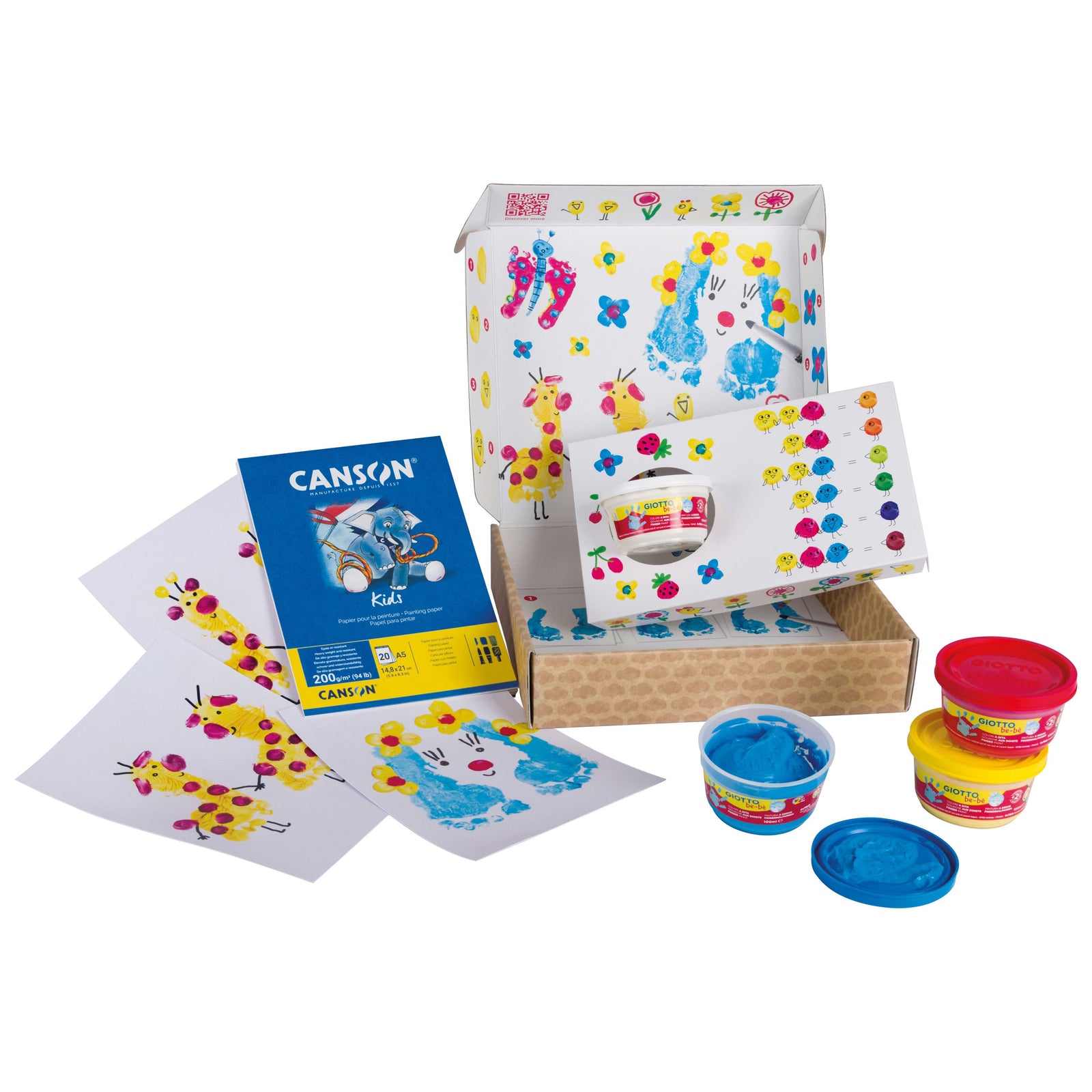 Kreativni set GIOTTO be-bè My Little Feet za otiske ruku i stopala – 5 kom
