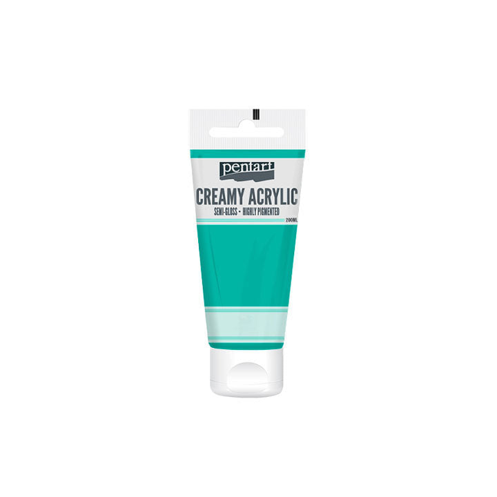Krémová akrylová farba pololesklá Pentart 200 ml | rôzne odtiene — obrázok 10