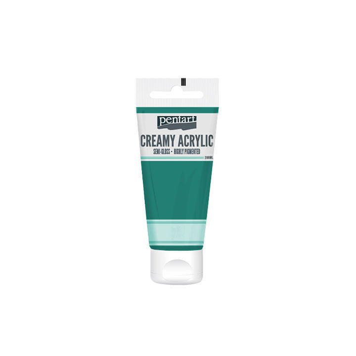Krémová akrylová farba pololesklá Pentart 200 ml | rôzne odtiene — obrázok 12