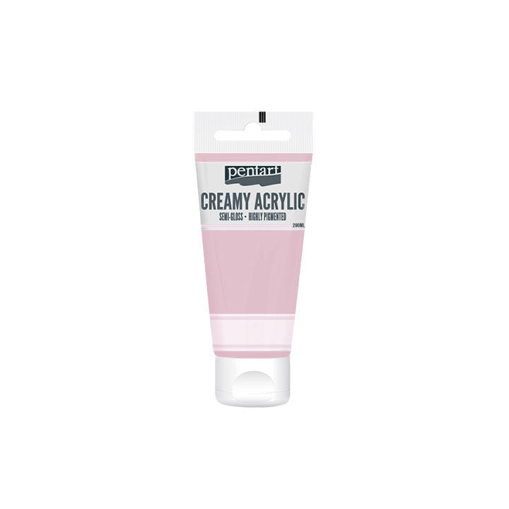Krémová akrylová farba pololesklá Pentart 200 ml | rôzne odtiene — obrázok 17