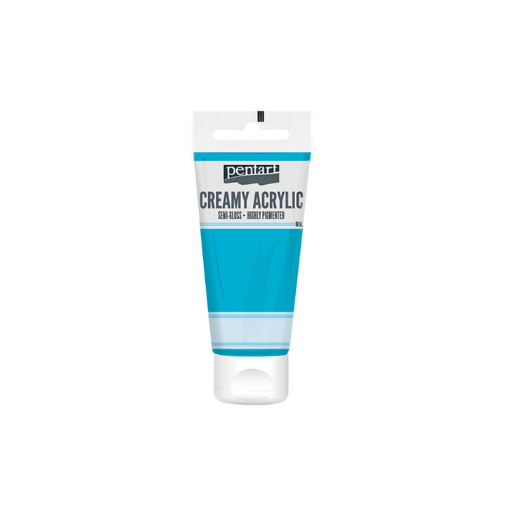 Kremasta akrilna boja polusjajna Pentart 60 ml – Baby plava